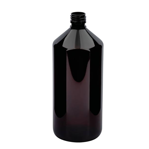 Aromalife Flasche rPET braun-transparent rund 500ml