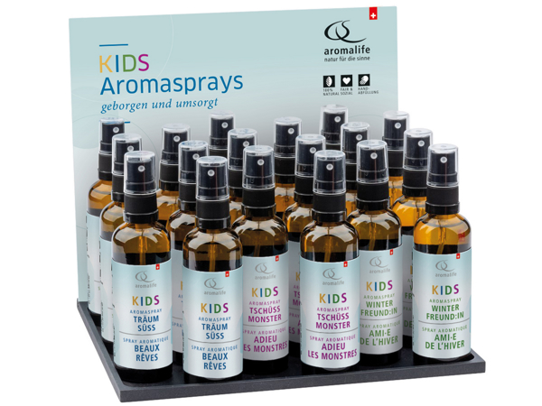 Aromalife Display KIDS Kissenspray 18 x 75 ml