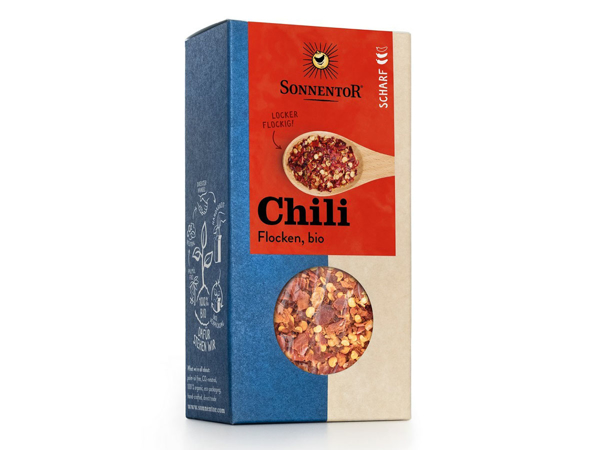 SONNENTOR Chili Flocken 45 g - BIO